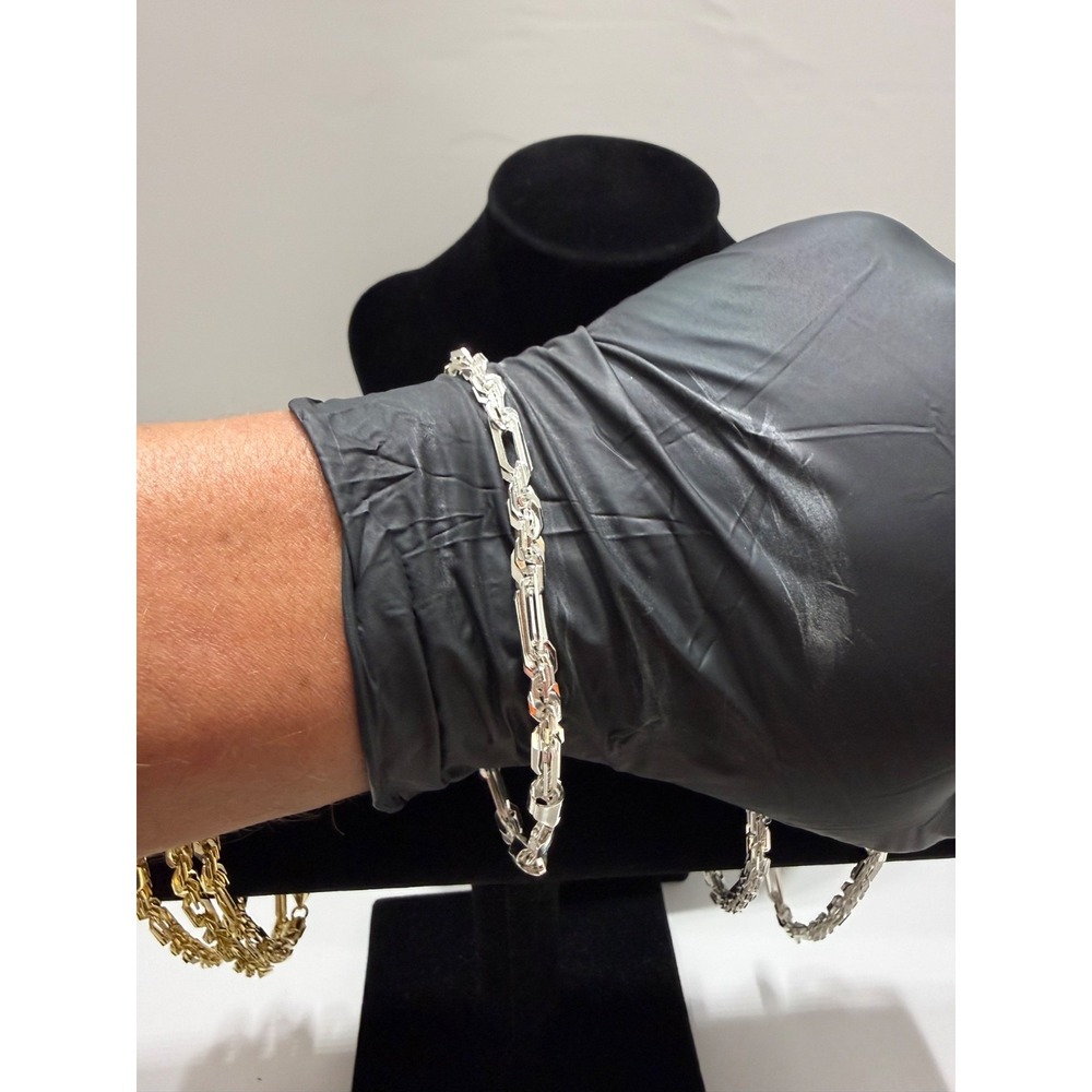 milano bracelet silver filled 10 inch 5mm stamped lobster clasp - Picture 8 of 8